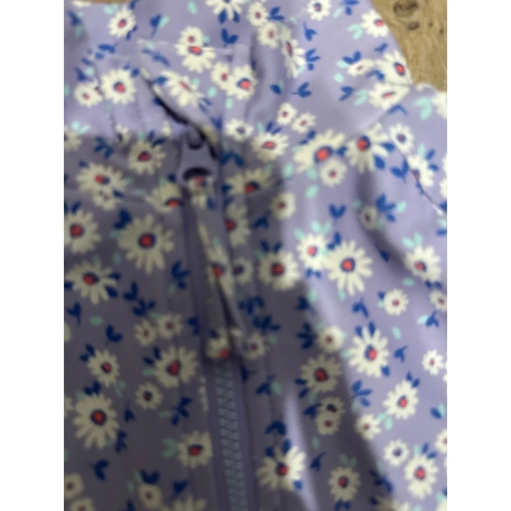 Gap‎ Kids Rash Guard Swim One-Piece Warm Violet XS